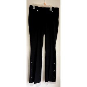 Vintage 90s ABS Allen Schwartz Pants Flare Leg Metallic Studs Size 6